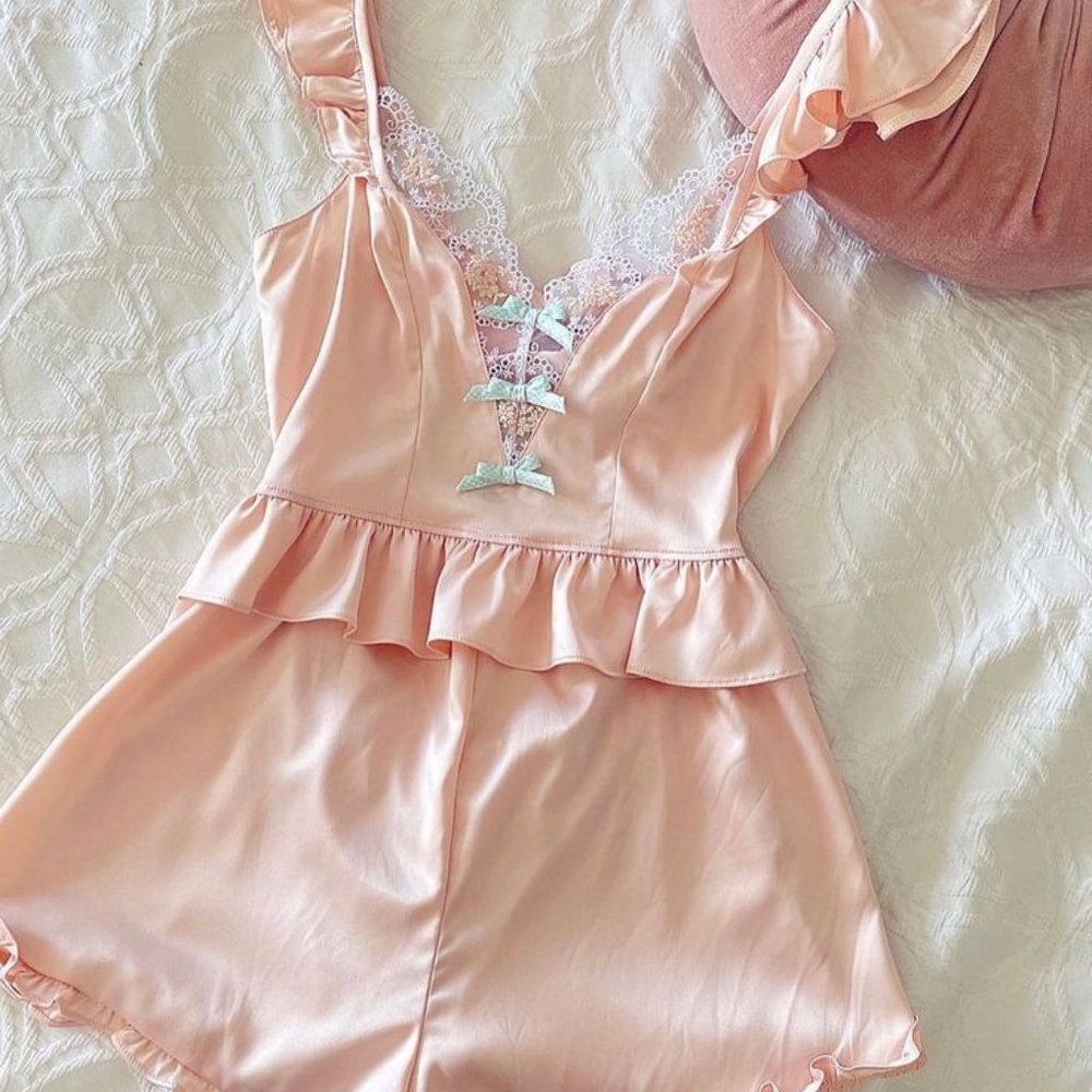 For Love & Lemons Mabel Heart Romper